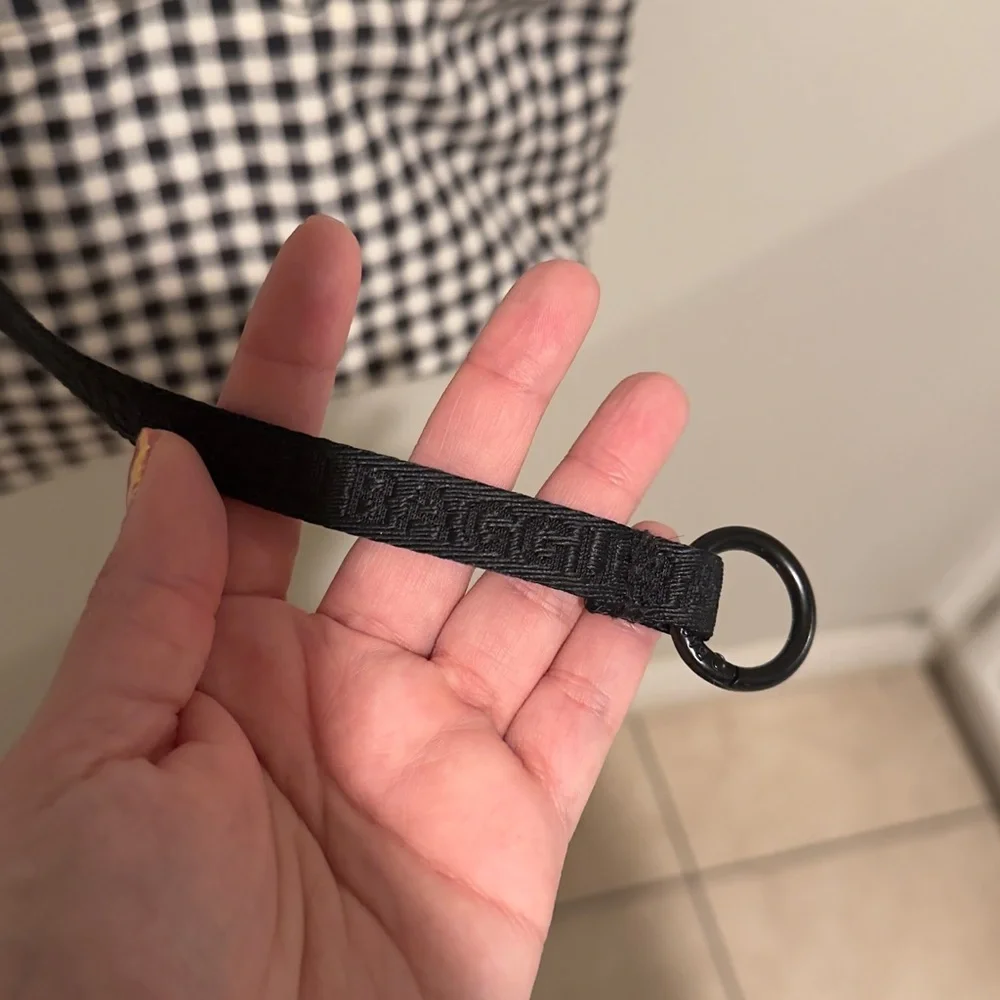 BAGGU Black and White Gingham Tote Bag - Picture 3 of 4